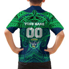 Personalized Canberra Raiders Hawaiian Shirt Polynesian Tribal Pattern Style