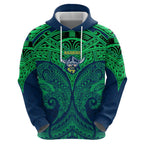 Personalized Canberra Raiders Hoodie Polynesian Tribal Pattern Style