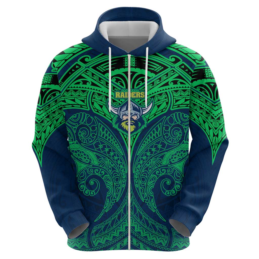Personalized Canberra Raiders Hoodie Polynesian Tribal Pattern Style