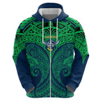 Personalized Canberra Raiders Hoodie Polynesian Tribal Pattern Style