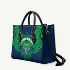 Personalized Canberra Raiders Leather Bag Polynesian Tribal Pattern Style