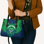 Personalized Canberra Raiders Leather Bag Polynesian Tribal Pattern Style
