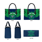 Personalized Canberra Raiders Leather Bag Polynesian Tribal Pattern Style