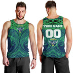 Personalized Canberra Raiders Men Tank Top Polynesian Tribal Pattern Style