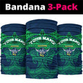 Personalized Canberra Raiders Neck Gaiter Polynesian Tribal Pattern Style