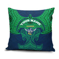 Personalized Canberra Raiders Pillow Cover Polynesian Tribal Pattern Style