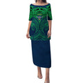 Personalized Canberra Raiders Puletasi Polynesian Tribal Pattern Style
