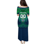 Personalized Canberra Raiders Puletasi Polynesian Tribal Pattern Style