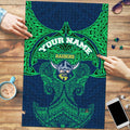 Personalized Canberra Raiders Puzzle Polynesian Tribal Pattern Style