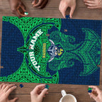 Personalized Canberra Raiders Puzzle Polynesian Tribal Pattern Style