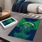 Personalized Canberra Raiders Puzzle Polynesian Tribal Pattern Style