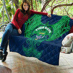 Personalized Canberra Raiders Quilt Polynesian Tribal Pattern Style