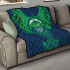 Personalized Canberra Raiders Quilt Polynesian Tribal Pattern Style