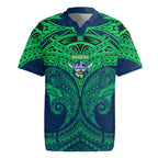 Personalized Canberra Raiders Rugby Jersey Polynesian Tribal Pattern Style