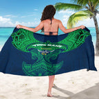 Personalized Canberra Raiders Sarong Polynesian Tribal Pattern Style