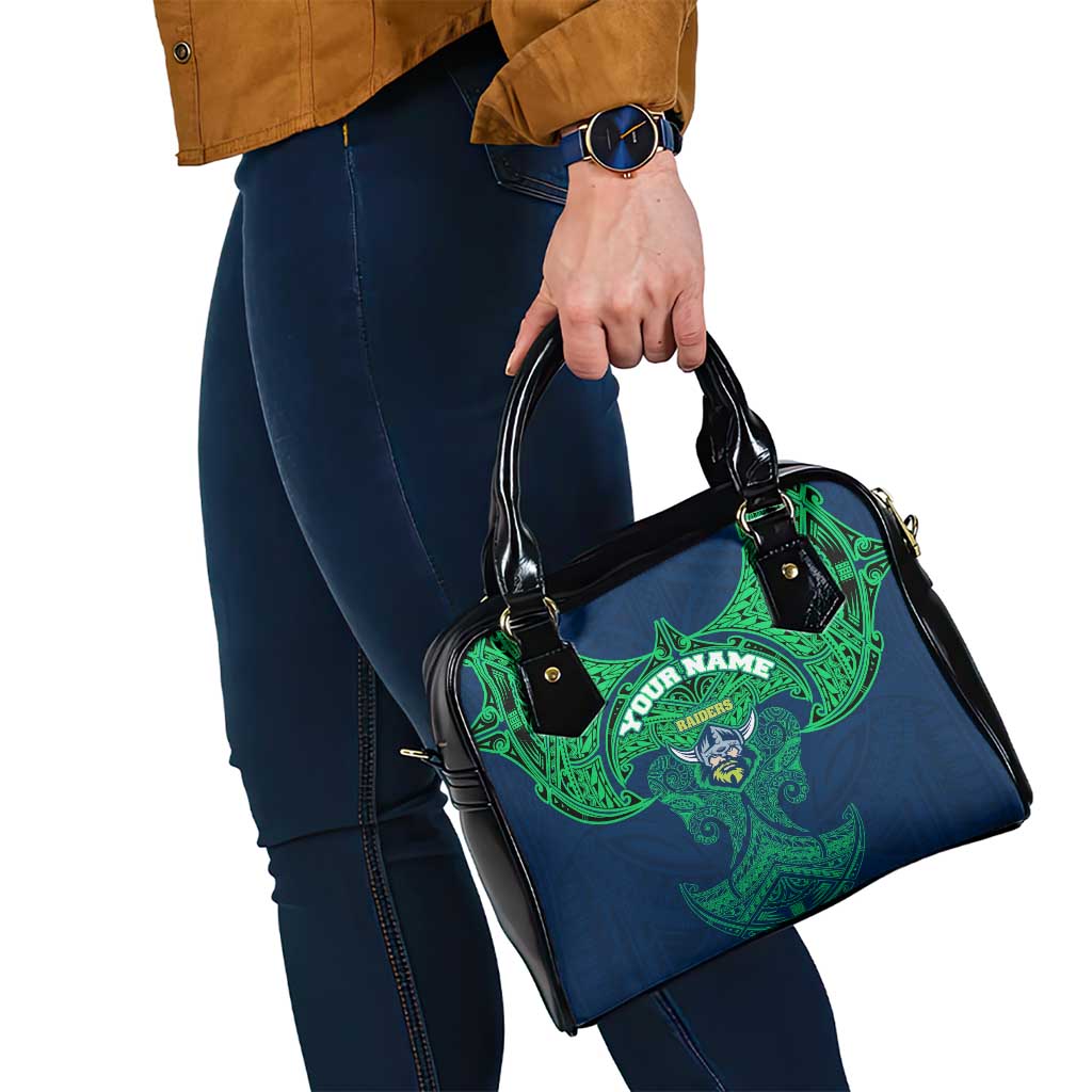 Personalized Canberra Raiders Shoulder Handbag Polynesian Tribal Pattern Style