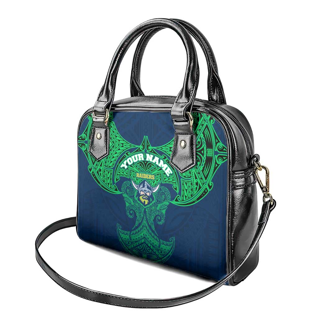 Personalized Canberra Raiders Shoulder Handbag Polynesian Tribal Pattern Style
