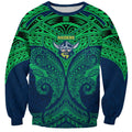 Personalized Canberra Raiders Sweatshirt Polynesian Tribal Pattern Style