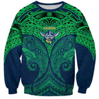 Personalized Canberra Raiders Sweatshirt Polynesian Tribal Pattern Style