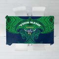 Personalized Canberra Raiders Tablecloth Polynesian Tribal Pattern Style