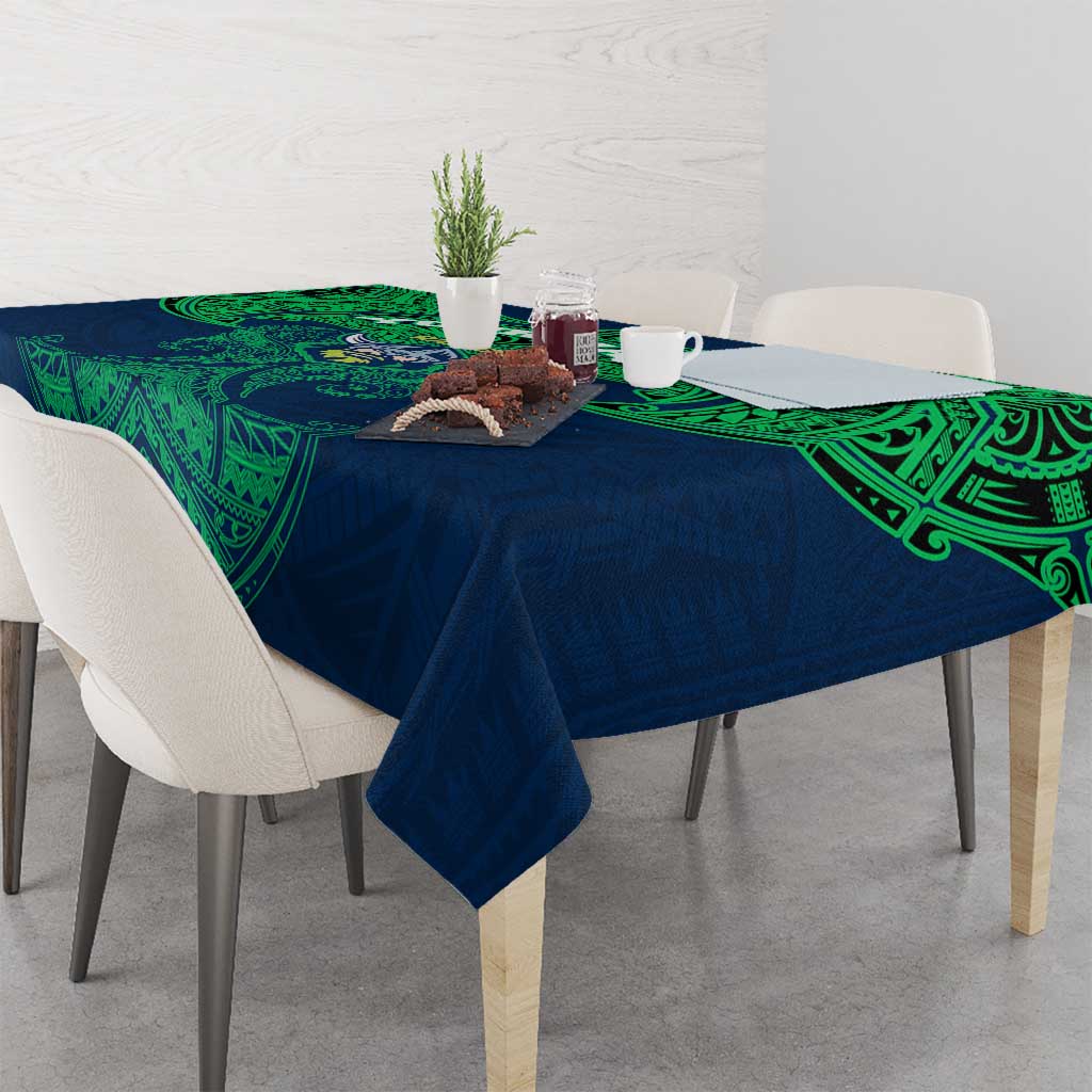 Personalized Canberra Raiders Tablecloth Polynesian Tribal Pattern Style