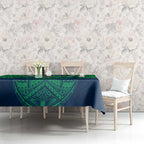 Personalized Canberra Raiders Tablecloth Polynesian Tribal Pattern Style