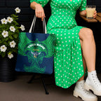 Personalized Canberra Raiders Tote Bag Polynesian Tribal Pattern Style