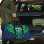 Personalized Canberra Raiders Travel Bag Polynesian Tribal Pattern Style
