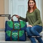 Personalized Canberra Raiders Travel Bag Polynesian Tribal Pattern Style
