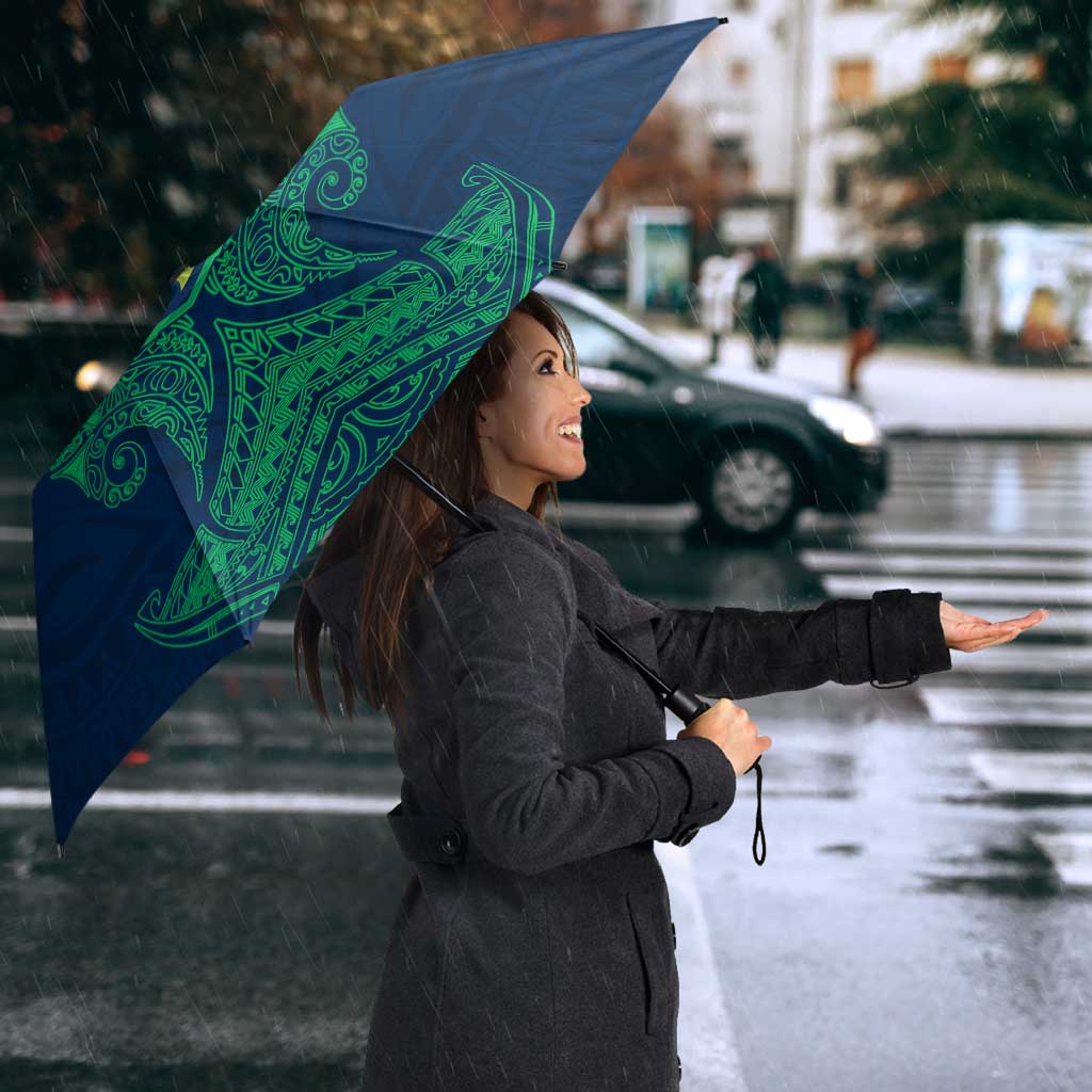 Personalized Canberra Raiders Umbrella Polynesian Tribal Pattern Style