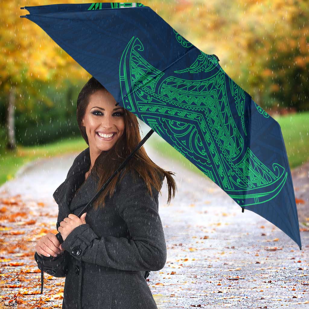 Personalized Canberra Raiders Umbrella Polynesian Tribal Pattern Style