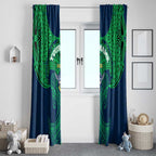 Personalized Canberra Raiders Window Curtain Polynesian Tribal Pattern Style