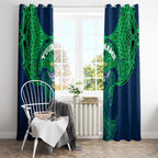 Personalized Canberra Raiders Window Curtain Polynesian Tribal Pattern Style