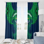 Personalized Canberra Raiders Window Curtain Polynesian Tribal Pattern Style