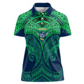 Personalized Canberra Raiders Women Polo Shirt Polynesian Tribal Pattern Style