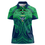 Personalized Canberra Raiders Women Polo Shirt Polynesian Tribal Pattern Style
