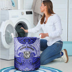 Personalized Canterbury-Bankstown Bulldogs Laundry Basket Polynesian Tribal Pattern Style
