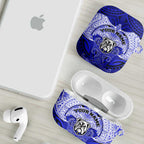 Personalized Canterbury-Bankstown Bulldogs AirPods Case Polynesian Tribal Pattern Style