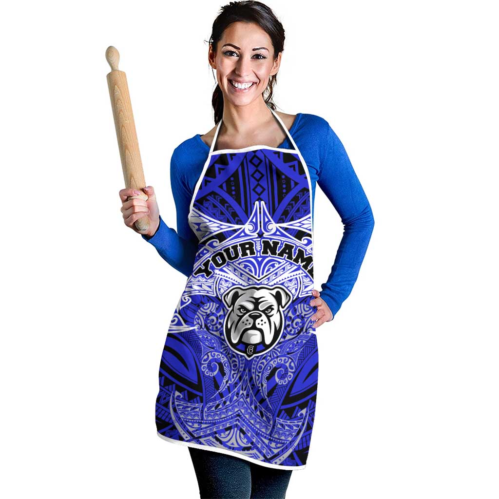 Personalized Canterbury-Bankstown Bulldogs Apron Polynesian Tribal Pattern Style
