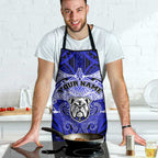 Personalized Canterbury-Bankstown Bulldogs Apron Polynesian Tribal Pattern Style