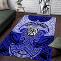 Personalized Canterbury-Bankstown Bulldogs Area Rug Polynesian Tribal Pattern Style