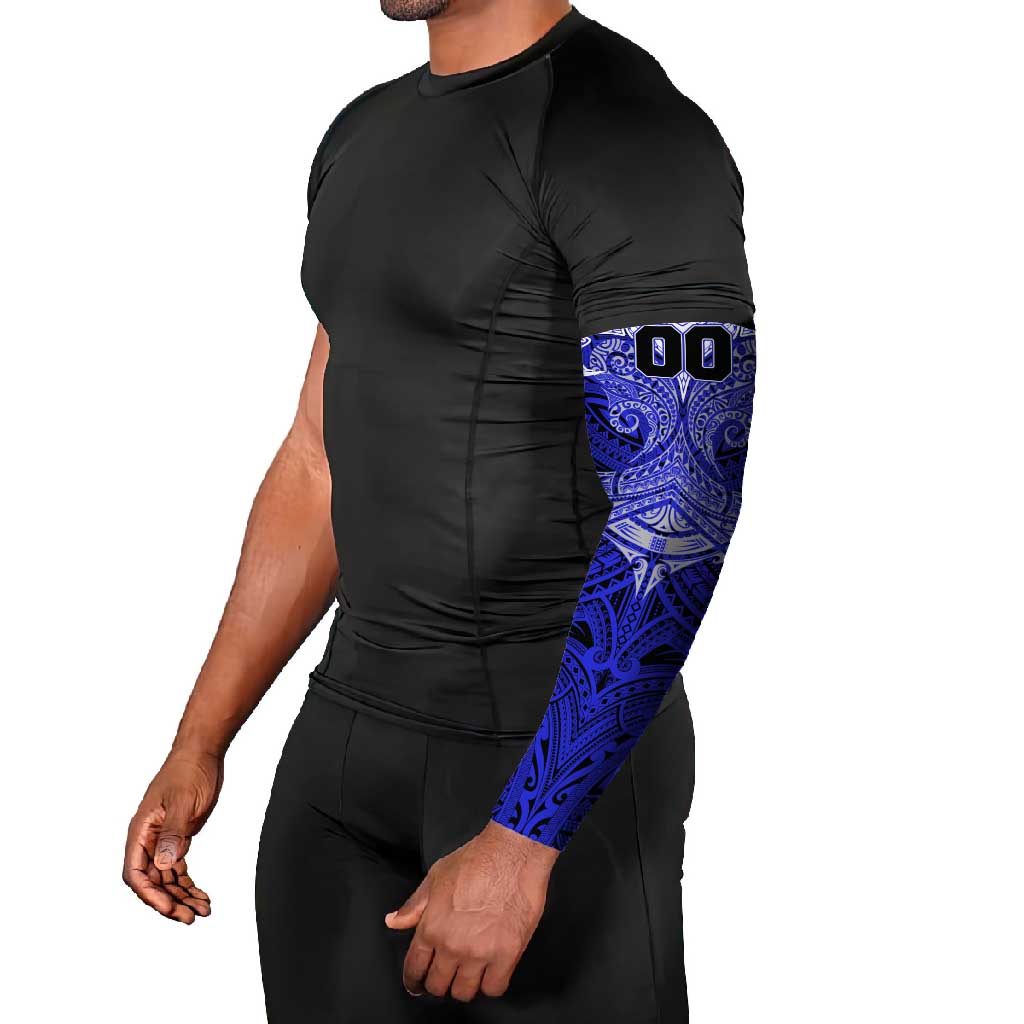 Personalized Canterbury-Bankstown Bulldogs Arm Sleeves Polynesian Tribal Pattern Style