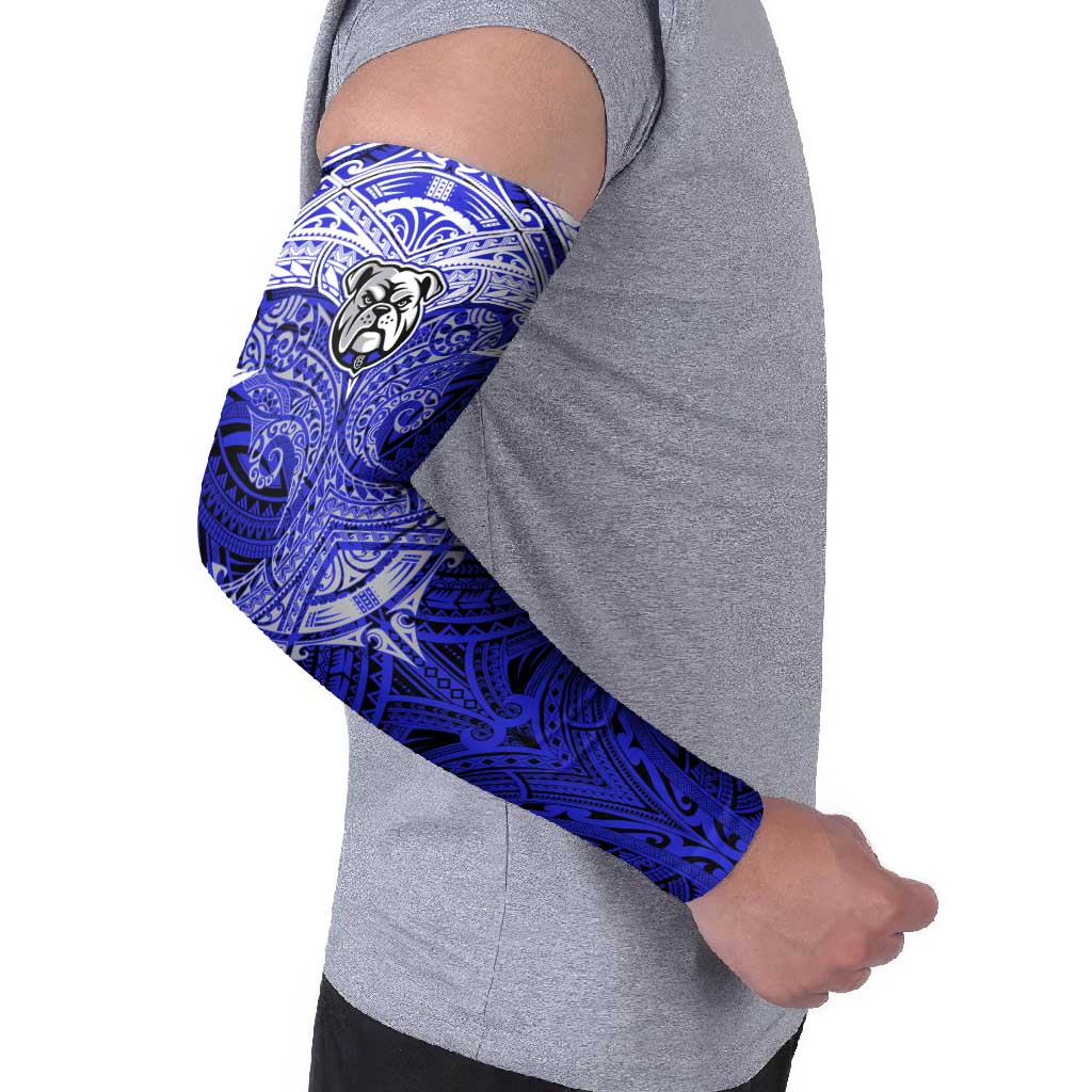 Personalized Canterbury-Bankstown Bulldogs Arm Sleeves Polynesian Tribal Pattern Style