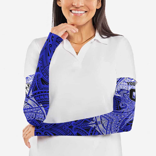 Personalized Canterbury-Bankstown Bulldogs Arm Sleeves Polynesian Tribal Pattern Style