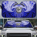 Personalized Canterbury-Bankstown Bulldogs Auto Sun Shade Polynesian Tribal Pattern Style