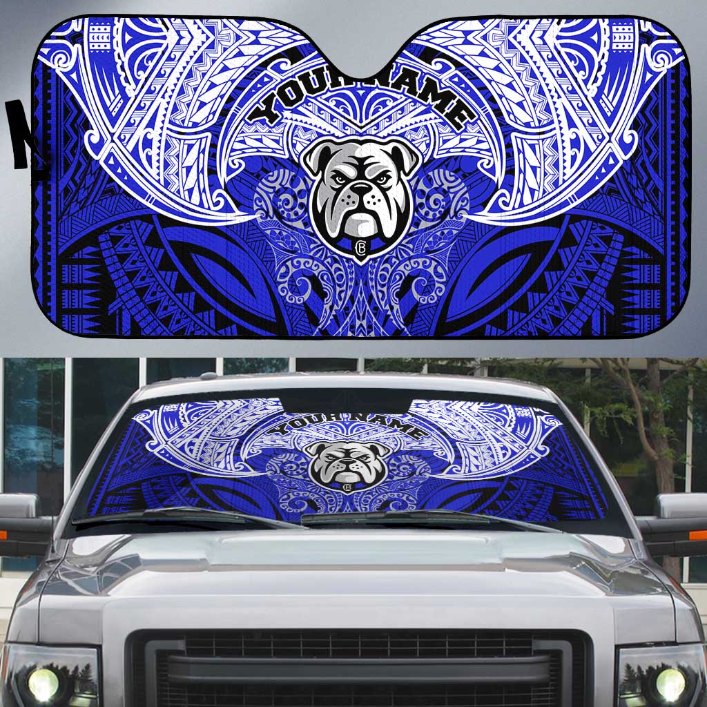 Personalized Canterbury-Bankstown Bulldogs Auto Sun Shade Polynesian Tribal Pattern Style
