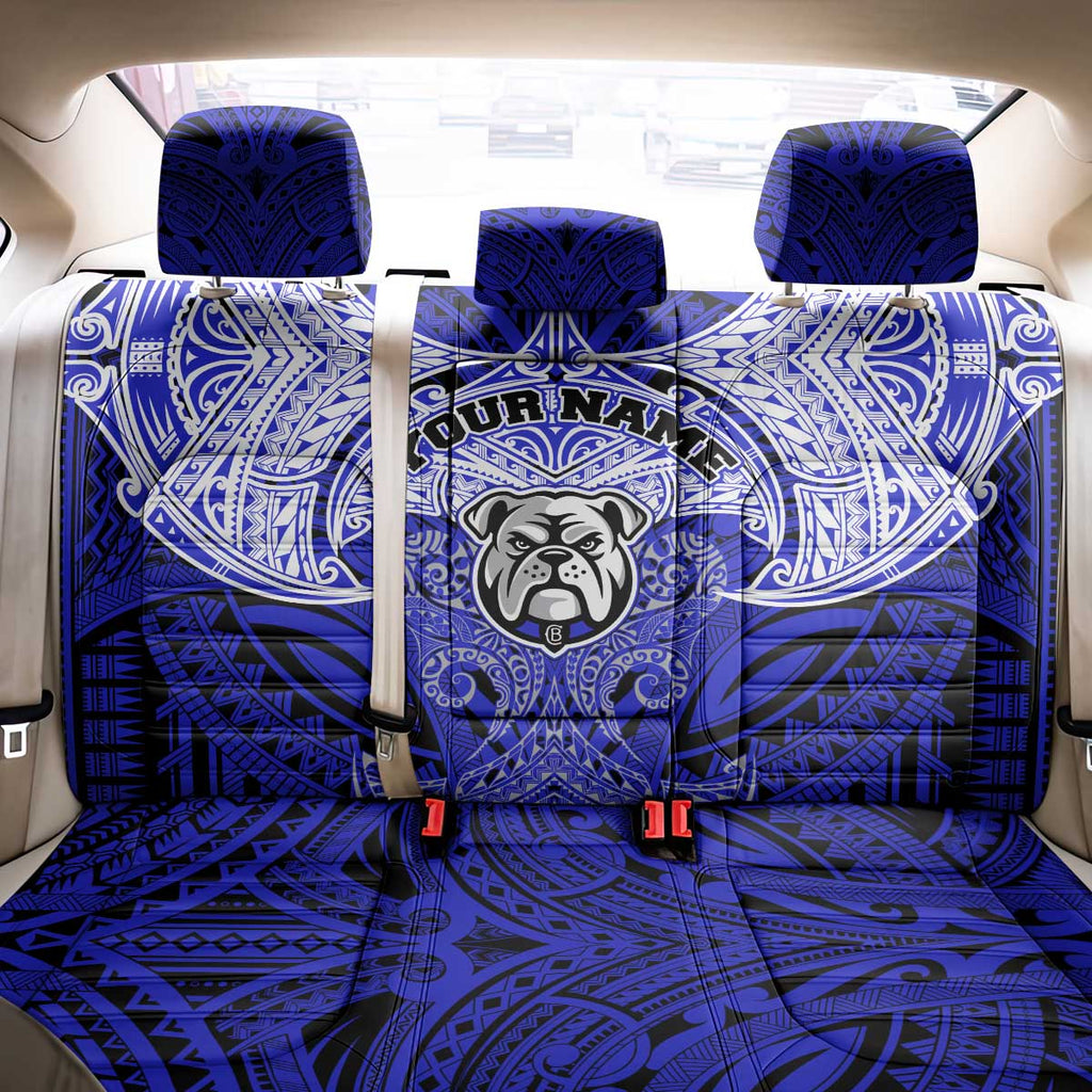 Personalized Canterbury-Bankstown Bulldogs Back Car Seat Cover Polynesian Tribal Pattern Style