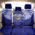 Personalized Canterbury-Bankstown Bulldogs Back Car Seat Cover Polynesian Tribal Pattern Style
