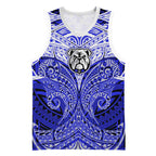 Personalized Canterbury-Bankstown Bulldogs Basketball Jersey Polynesian Tribal Pattern Style