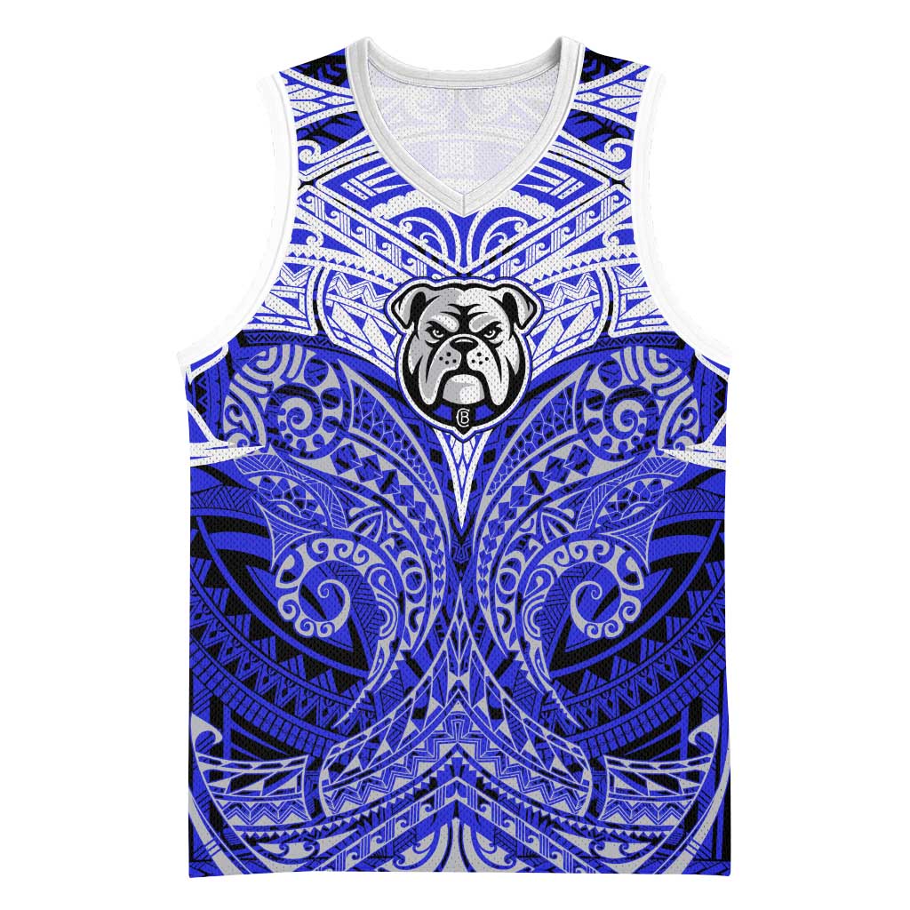 Personalized Canterbury-Bankstown Bulldogs Basketball Jersey Polynesian Tribal Pattern Style